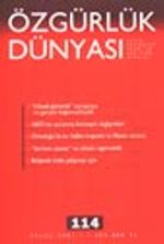 Özgürlük Dünyası Aylık Sosyalist Teori ve Politika Dergisi / Eylül 2001 Sayı: 114