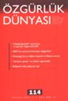 Özgürlük Dünyası Aylık Sosyalist Teori ve Politika Dergisi / Eylül 2001 Sayı: 114