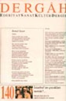 Dergah Edebiyat Sanat Kültür Dergisi / Ekim 2001 - Sayı 140