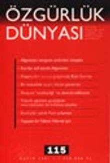 Özgürlük Dünyası / Aylık Sosyalist Teori ve Politika Dergisi, Kasım 2001, Sayı:115