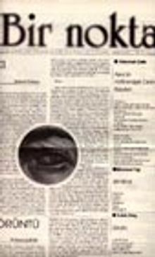 Bir Nokta / İki Aylık Edebiyat Dergisi, Kasım 2001, Sayı: 5