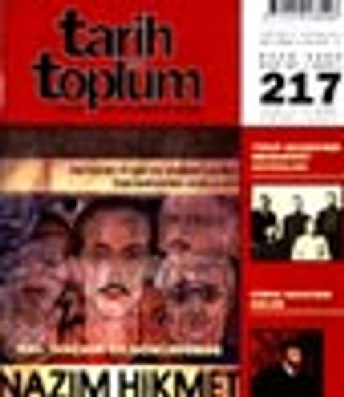Tarih ve Toplum Aylık Ansiklopedik Dergi / Temmuz 2001 Cilt 37 - Sayı 217