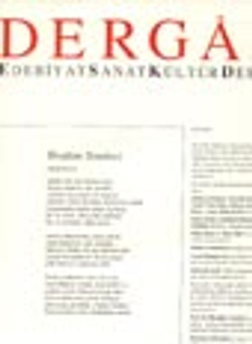 Dergah Edebiyat Sanat Kültür Dergisi / Haziran  2002 - Sayı 148