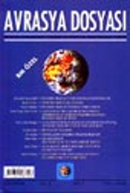 Avrasya Dosyası /BM Özel / İlkbahar 2002-Sayı 1 Cilt: 8