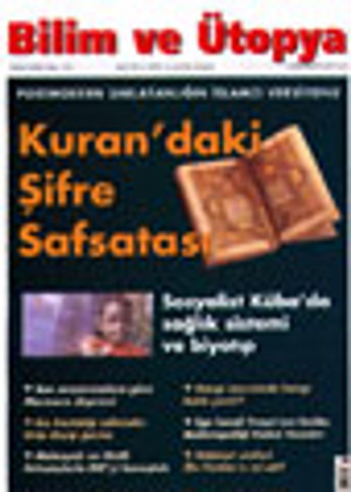 Bilim ve Ütopya /Aylık Bilim, Kültür ve Politika Dergisi /Kasım 2002 Sayı: 101