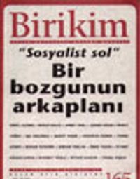 Birikim  Aylık Sosyalist Kültür Dergisi, Ocak 2003 Sayı:165