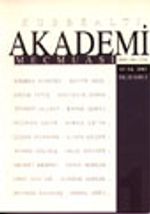 Kubbealtı Akademi Mecmuası Ocak 2003 Sayı: 32 Sayı: 1