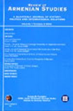 Review of Armenian Studies Volume 1 Number 2 2003