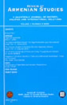 Review of Armenian Studies Volume 1 Number 3 2003