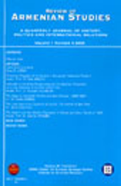 Review of Armenian Studies Volume 1 Number 4 2003