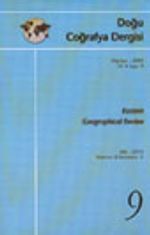 Doğu Coğrafya Dergisi Haziran 2003 Yıl: 8 Sayı: 9