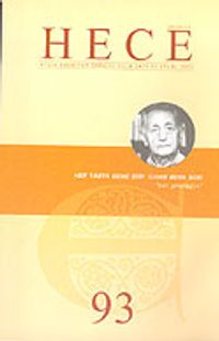 Sayı:93 Eylül 2004-Hece Aylık Edebiyat Dergisi