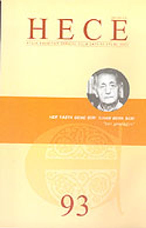 Sayı:93 Eylül 2004-Hece Aylık Edebiyat Dergisi
