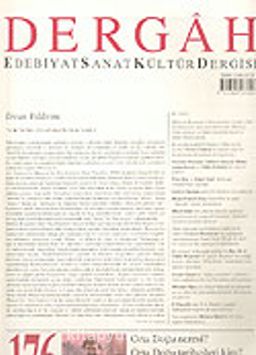 Dergah Edebiyat Sanat Kültür Dergisi / Ekim, Sayı 176, Cilt XV