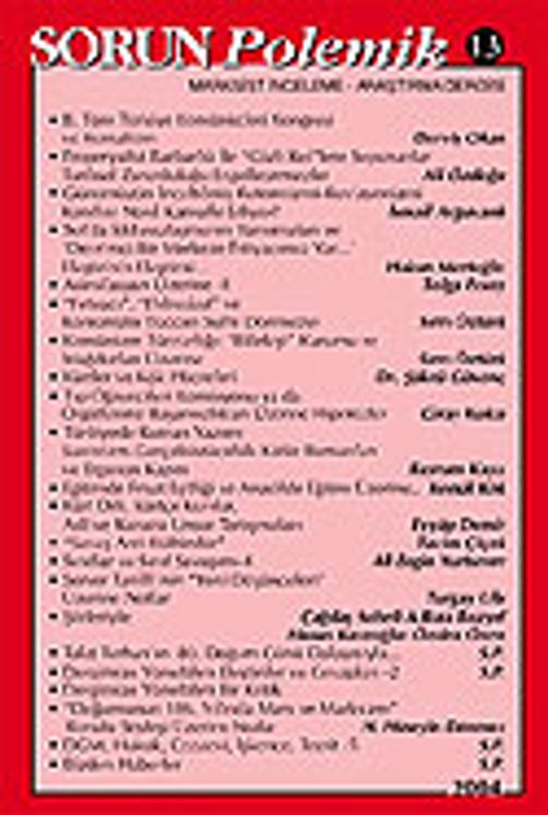 Sorun Polemik / 2004, Sayı:13