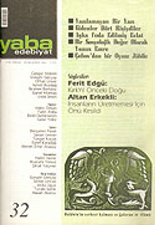 Yaba Edebiyat Sayı: 32 Ocak-Şubat 2005