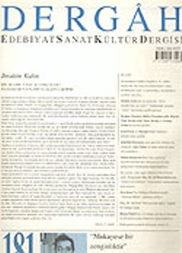 Dergah Edebiyat Sanat Kültür Dergisi / Mart, Sayı 181, Cilt XVI