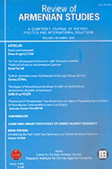 Volume 3 Number 9 2005 Review of Armenian Studies