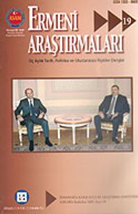 Sayı:19-Ermeni Araştırmaları-Sonbahar 2005
