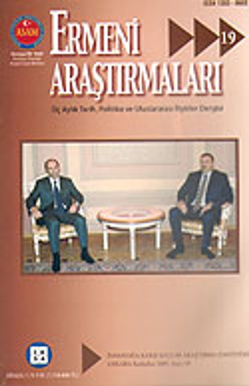 Sayı:19-Ermeni Araştırmaları-Sonbahar 2005