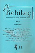 Sayı 11/2001-Kebikeç-İnsan Bilimleri İçin Kaynak Araştırmaları Dergisi