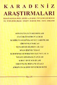 Karadeniz Araştırmaları Sayı: 9 Bahar 2006