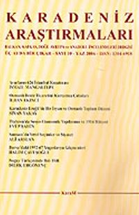 Karadeniz Araştırmaları Sayı: 10 Yaz 2006