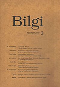 Bilgi Sosyal Bilimler Dergisi Sayı: 3 2000/2