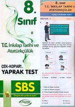 8. Sınıf T.C. İnkılap Tarihi ve Atatürkçülük Yaprak Test