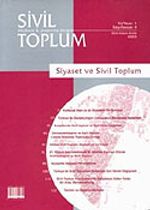 Sayı:4 Ekim-Kasım-Aralık 2003 / Sivil Toplum Düşünce ve Araştırma Dergisi