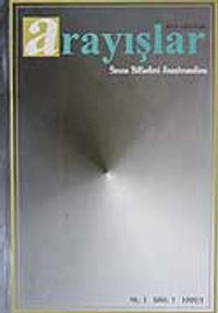 Sayı:1 Yıl:1999 Arayışlar İnsan Bilimleri Araştırmaları