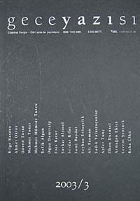 Gece Yazısı Edebiyat Dergisi 2003 / 3