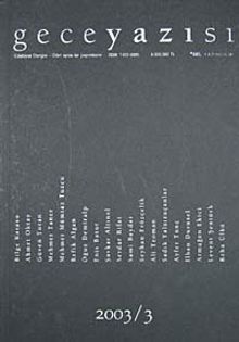Gece Yazısı Edebiyat Dergisi 2003 / 3