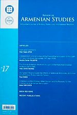 Number 17 2008-Review of Armenian Studies