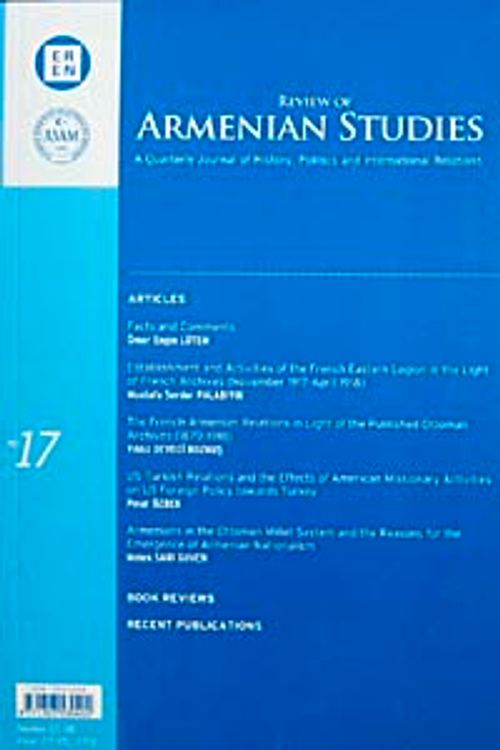 Number 17 2008-Review of Armenian Studies