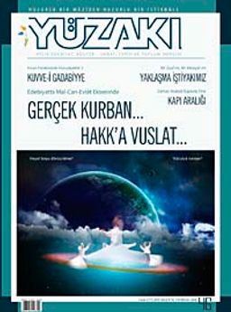 Yüzakı Aylık Edebiyat, Kültür, Sanat, Tarih ve Toplum Dergisi/ Sayı:46 Yıl: Aralık 2008