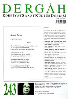 Dergah Edebiyat Sanat Kültür Dergisi Sayı:243 Mayıs 2010