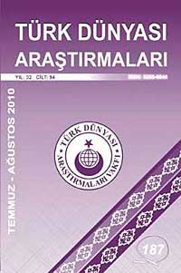 Türk Dünyası Araştırmaları Vakfı Tarih Dergisi Temmuz-Ağustos 187
