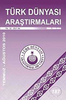 Türk Dünyası Araştırmaları Vakfı Tarih Dergisi Temmuz-Ağustos 187