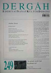 Dergah Edebiyat Sanat Kültür Dergisi Sayı:249 Kasım 2010