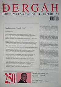 Dergah Edebiyat Sanat Kültür Dergisi Sayı:250 Aralık 2010