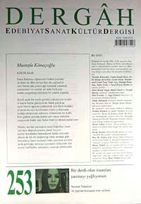 Dergah Edebiyat Sanat Kültür Dergisi Sayı:253 Mart 2011