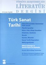 Türkiye Araştırmaları Literatür Dergisi  Güz 2009 (Cilt 7 Sayı:14)