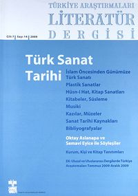 Türkiye Araştırmaları Literatür Dergisi  Güz 2009 (Cilt 7 Sayı:14)
