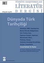 Türkiye Araştırmaları Literatür Dergisi Bahar 2010(cilt8 Sayı: 15)