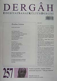 Dergah Edebiyat Sanat Kültür Dergisi Sayı:257 Temmuz 2011