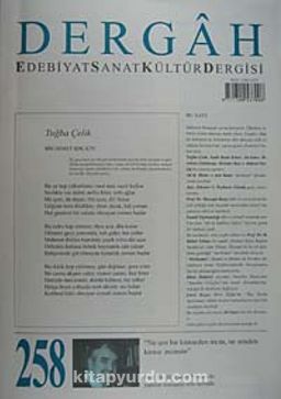 Dergah Edebiyat Sanat Kültür Dergisi Sayı:258 Ağustos 2011