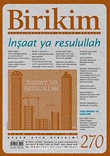 Birikim / Sayı:270 Yıl: 2011 / Aylık Sosyalist Kültür Dergisi