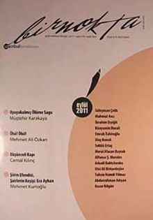 Bir Nokta / Aylık Edebiyat Dergisi / Yıl: 11 / Sayı:116 Eylül 2011