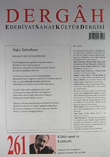 Dergah Edebiyat Sanat Kültür Dergisi Sayı:261 Kasım 2011
